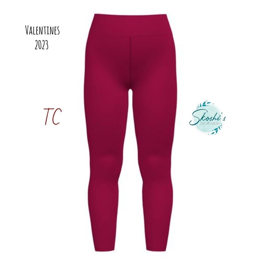 LuLaRoe Valentine's Hot Pink Leggings